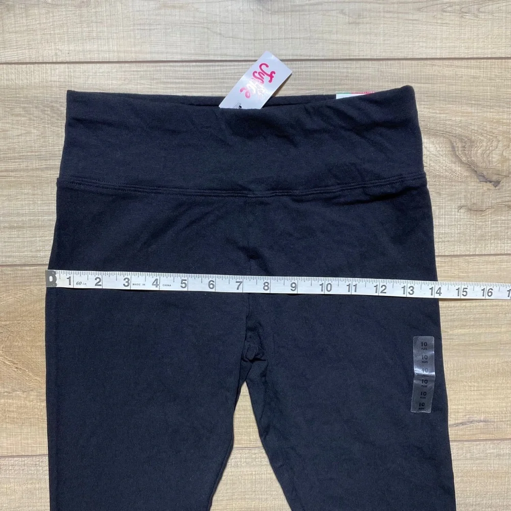 Justice Girls Leggings‎ Full Length Elastic Waistband Size 10 Black